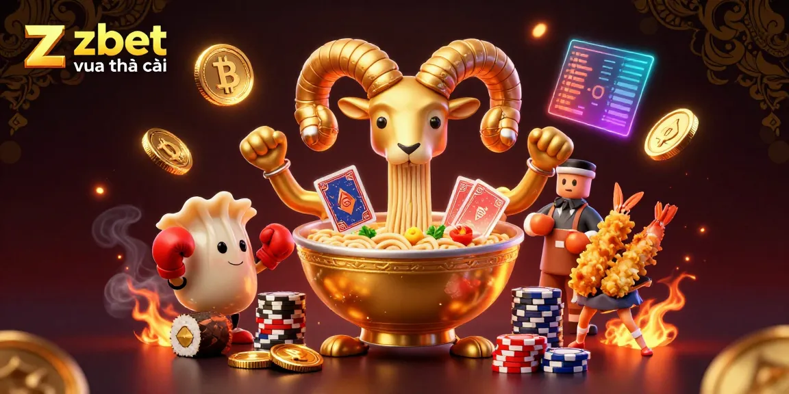 Experience the excitement of zbet vua nhà cái in this vibrant 3D digital casino scene filled with animated characters.