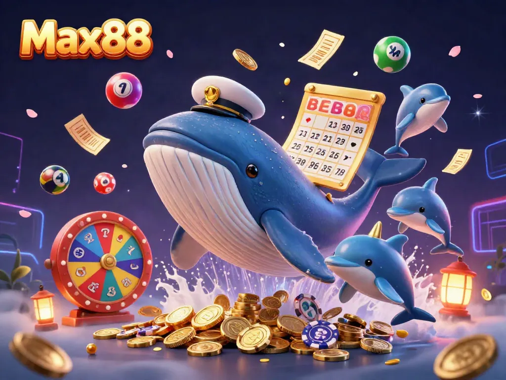 Engage with Max88’s thrilling online casino underwater scene showcasing vibrant characters and casino elements.