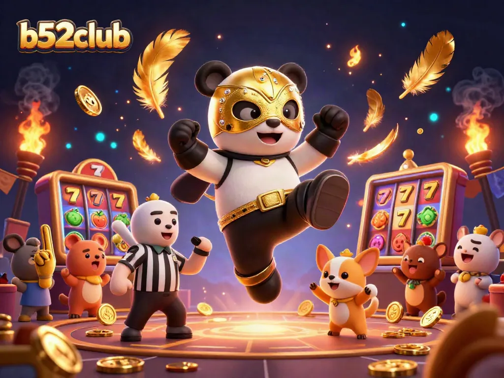 Engage with the thrilling b52club casino action featuring animated characters in a vibrant gaming arena.